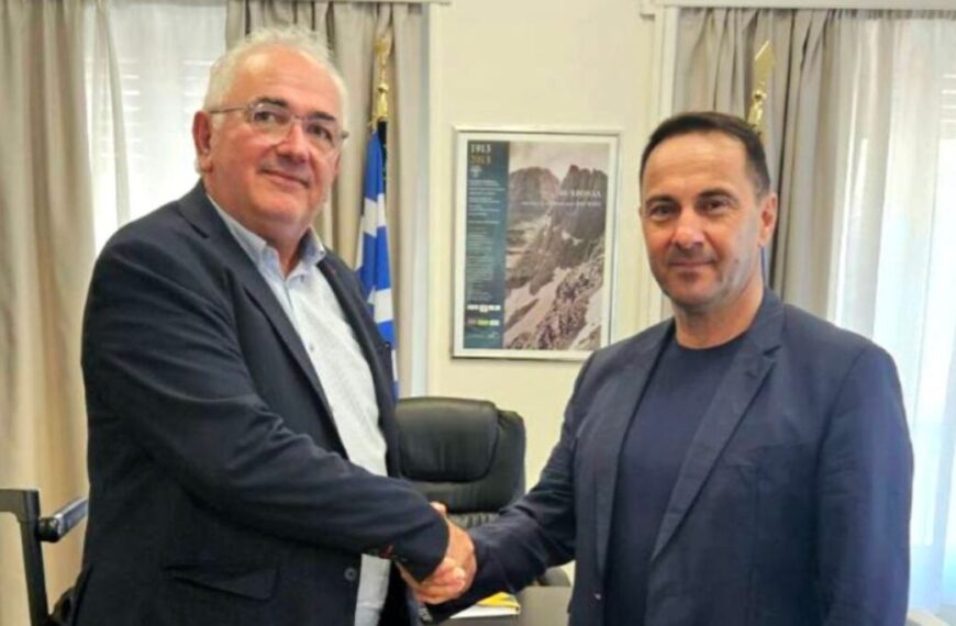 Συνάντηση Δημάρχου Ζαχάρως με τον Γενικό Γραμματέα Αυτοδιοίκησης και Αποκέντρωσης του Υπουργείου Εσωτερικών