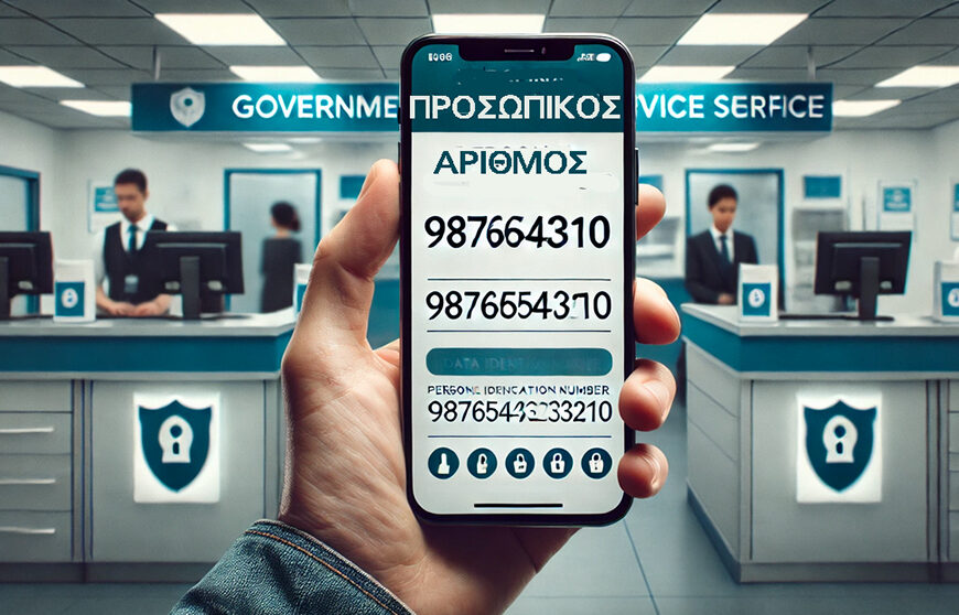 Μέχρι τις 5 Νοεμβρίου οι πολίτες μπορούν μέσω του myInfo να εκδίδουν Προσωπικό Αριθμό επιλέγοντας τα δύο πρώτα ψηφία