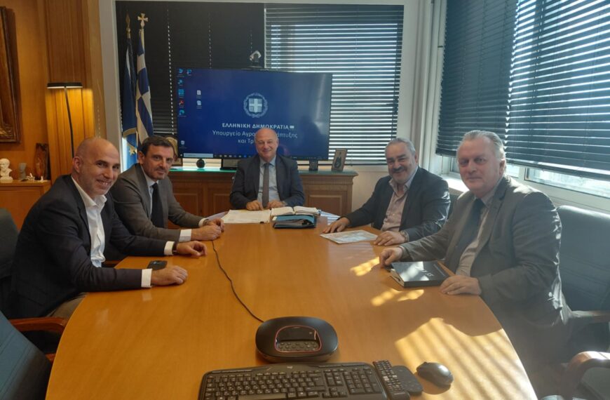 Στο Υπουργείο Αγροτικής Ανάπτυξης και Τροφίμων ο Δήμαρχος Πηνειού, Αλέξης Καστρινός