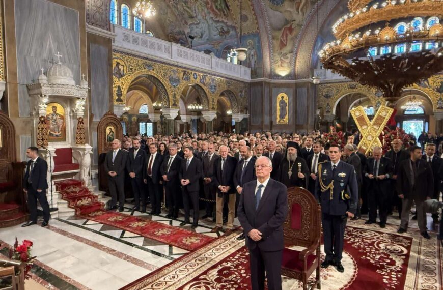 Ο Νεκτάριος Φαρμάκης στην Πάτρα για τον εορτασμό του Πολιούχου Αποστόλου Ανδρέα