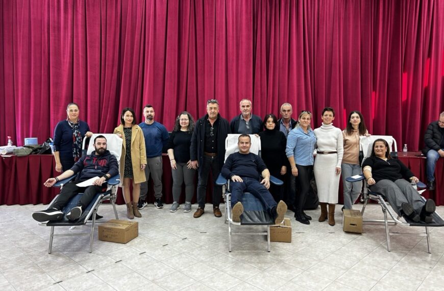 Με ιδιαίτερη επιτυχία πραγματοποιήθηκε η 54η εθελοντική αιμοδοσία του Συλλόγου Αιμοδοτών Καλλικώμου