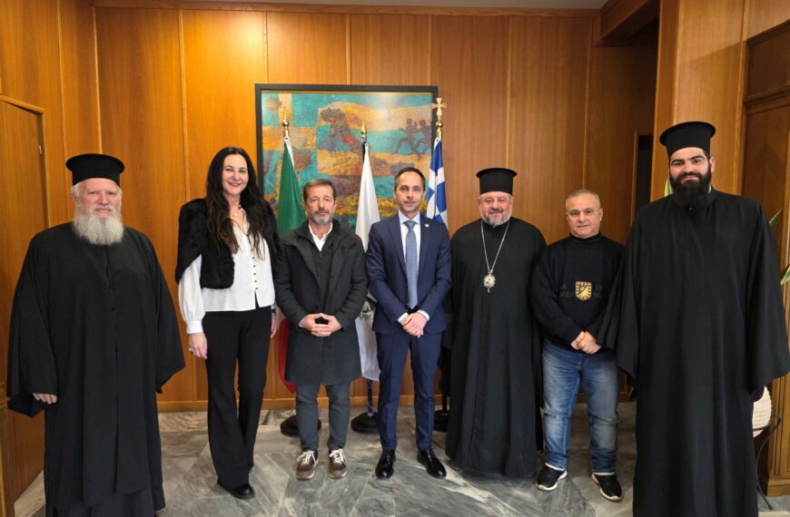 Συνάντηση του Δημάρχου Αρχαίας Ολυμπίας με τον Μητροπολίτη Ζάμπιας και Μοζαμβίκης για την προώθηση του Ολυμπισμού στη Νότια Αφρική (ΦΩΤΟ)