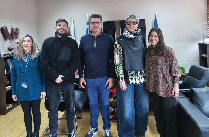 Συνάντηση εργασίας του Δημάρχου Ανδραβίδας Κυλλήνης Γιάννη Λέντζα με τον Διεθνή Οργανισμό Μετανάστευσης