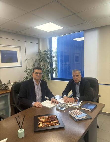 Σημαντική συνάντηση εργασίας του Δημάρχου Ανδραβίδας-Κυλλήνης, Γιάννη Λέντζα, με τον Πρόεδρο της ΕΕΤΑΑ, Δημήτρη Μαραβέλια