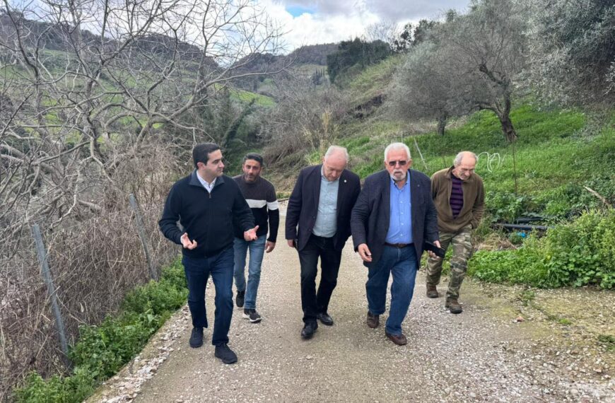 Μιχάλης Κατρίνης: Επιτόπια αξιολόγηση ζημιών στην Ηλεία μετά την κακοκαιρία