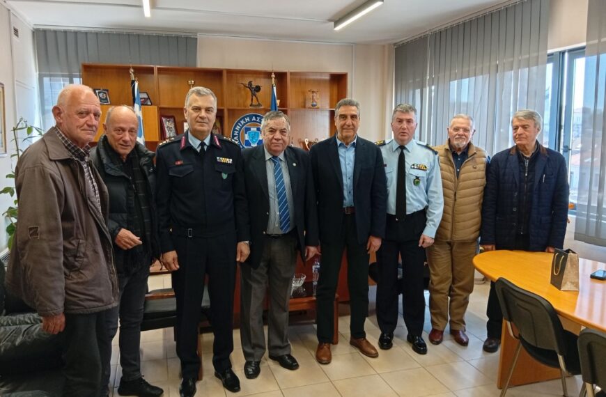 Επίσκεψη της Ένωσης Συνταξιούχων Αστυνομίας Πόλεων Πατρών στη Διεύθυνση Αστυνομίας Αχαΐας
