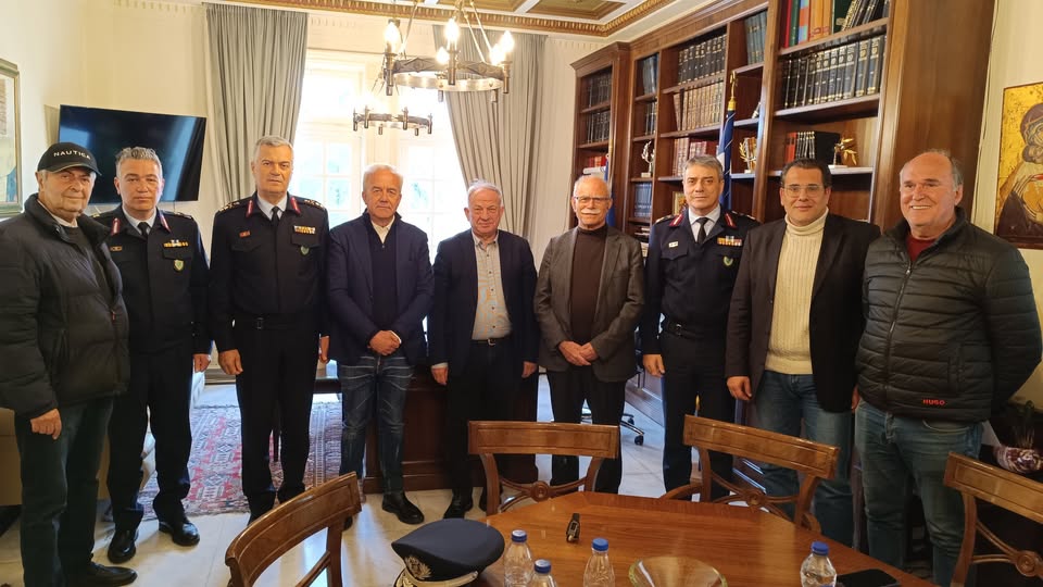 Ανώτατο κλιμάκιο της ΕΛ.ΑΣ. επισκέφθηκε τον Δήμαρχο Πύργου