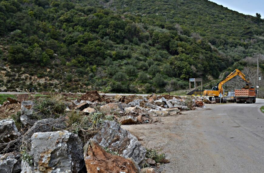 Παρεμβάσεις αποκατάστασης βατότητας τμημάτων του Επαρχιακού Οδικού Δικτύου από την Περιφέρεια Δυτικής Ελλάδας