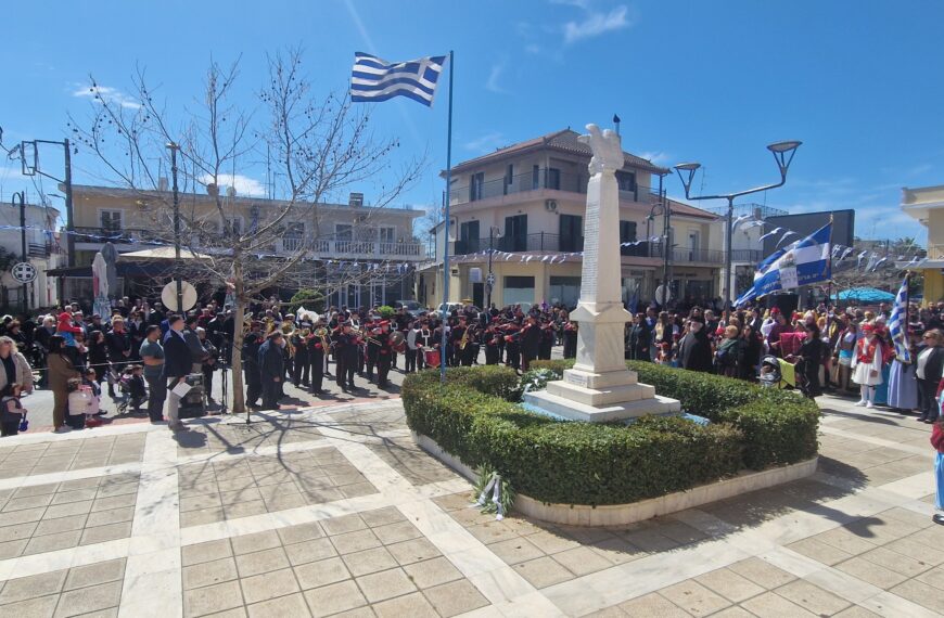 Με λαμπρότητα γιορτάστηκε η 25η Μαρτίου στον Δήμο Πηνειού (ΦΩΤΟ)