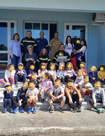 Επίσκεψη στελεχών Πυροσβεστικού Κλιμακίου Κρεστένων στον Παιδικό Σταθμό Καλλικώμου