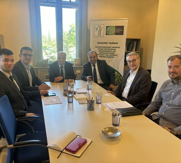 Σημαντική συνάντηση του Δημάρχου Ανδραβίδας-Κυλλήνης με τον Πρόεδρο του Πράσινου Ταμείου