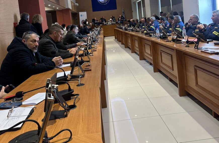 Παρών ο δήμος Ανδραβίδας – Κυλλήνης στη συντονιστική σύσκεψη που πραγματοποιήθηκε για την αντιπυρική περίοδο