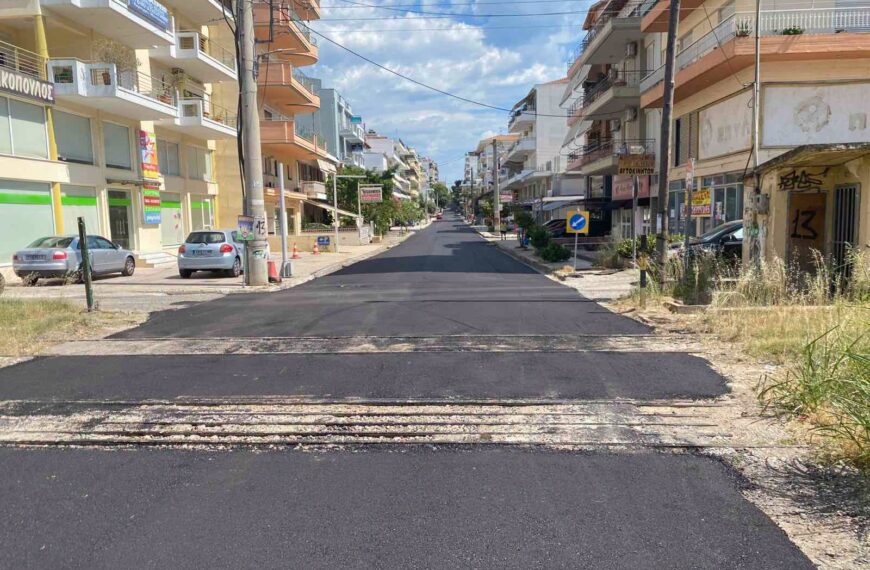 Νέος ασφαλτοτάπητας από τον Δήμο Πύργου στην οδό Κοκκίνου