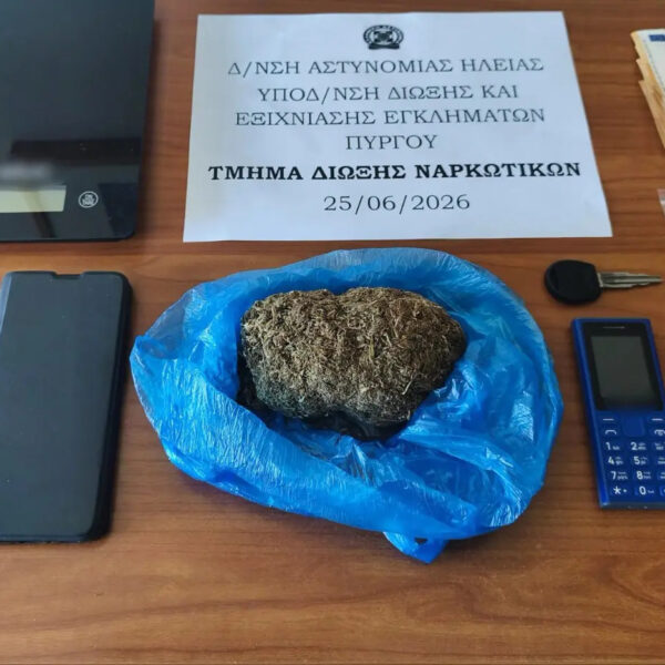 Ήλιδα: Εξαρθρώθηκε εγκληματική οργάνωση για καλλιέργεια και διακίνηση κάνναβης