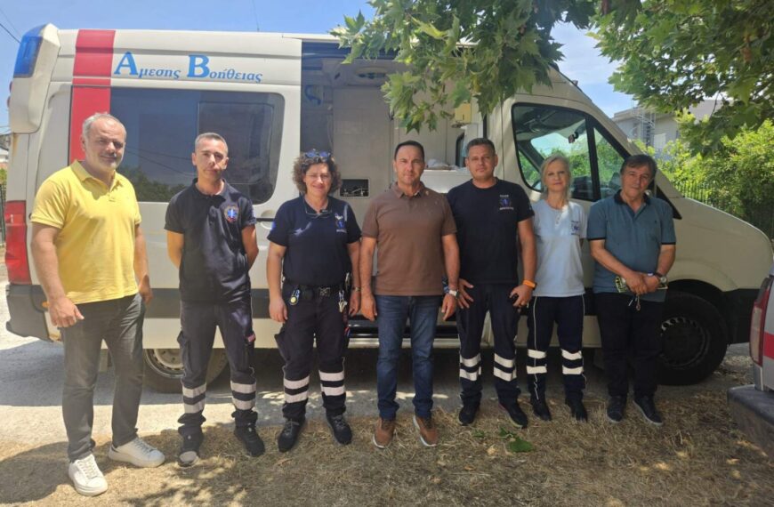 Ζαχάρω: Το κλιμάκιο του ΕΚΑΒ επισκέφθηκε ο δήμαρχος