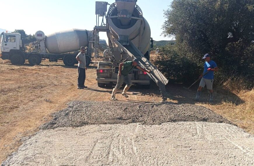 Σε πλήρη εξέλιξη δύο σημαντικά έργα υποδομής στη Δ.Ε. Πηνείας από τον Δήμο Ήλιδας