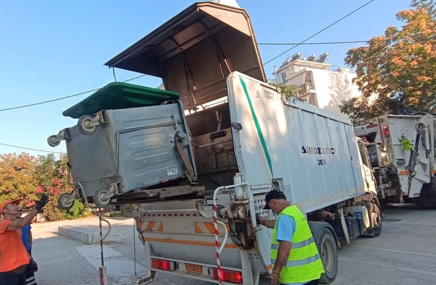 Εντατικοποίηση των καθαρισμών και απολυμάνσεων κάδων στον Δήμο Ήλιδας