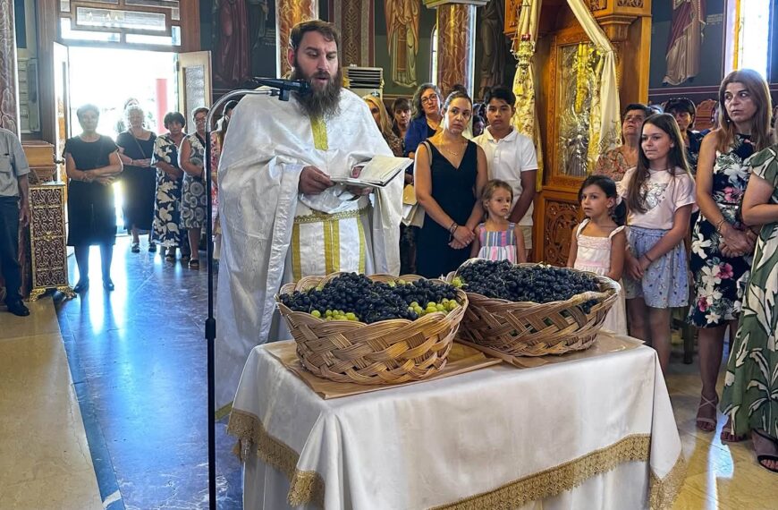 Παλαιά Μανωλάδα: Με κατάνυξη και λαμπρότητα η εορτή της Μεταμορφώσεως του Σωτήρος στον Ι.Ν. Παμμεγίστων Ταξιαρχών