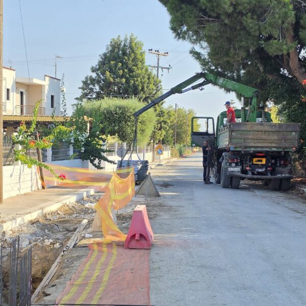 Μανωλάδα: Ξεκίνησε έργο 200.000 ευρώ για την αντιπλημμυρική προστασία